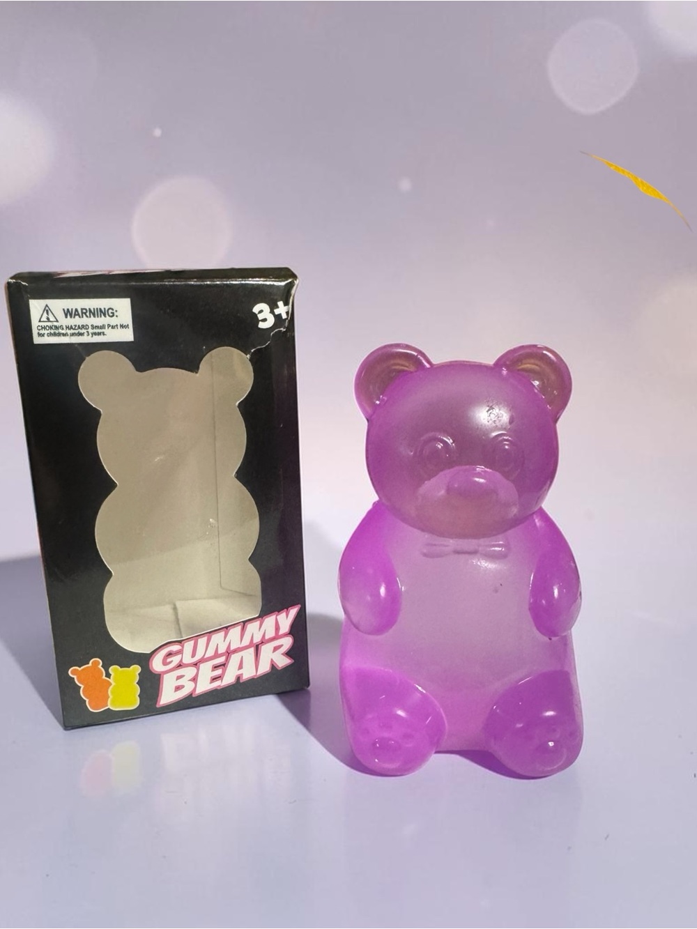 Gummy Bear Purple Squishy Toy